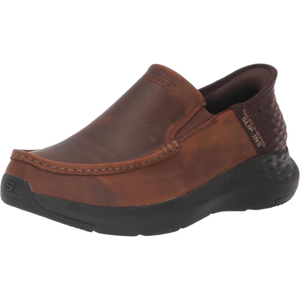 〽️Closed Toe Loafers Sneakers Men's Brown Leather Slip On Warm Comfortable